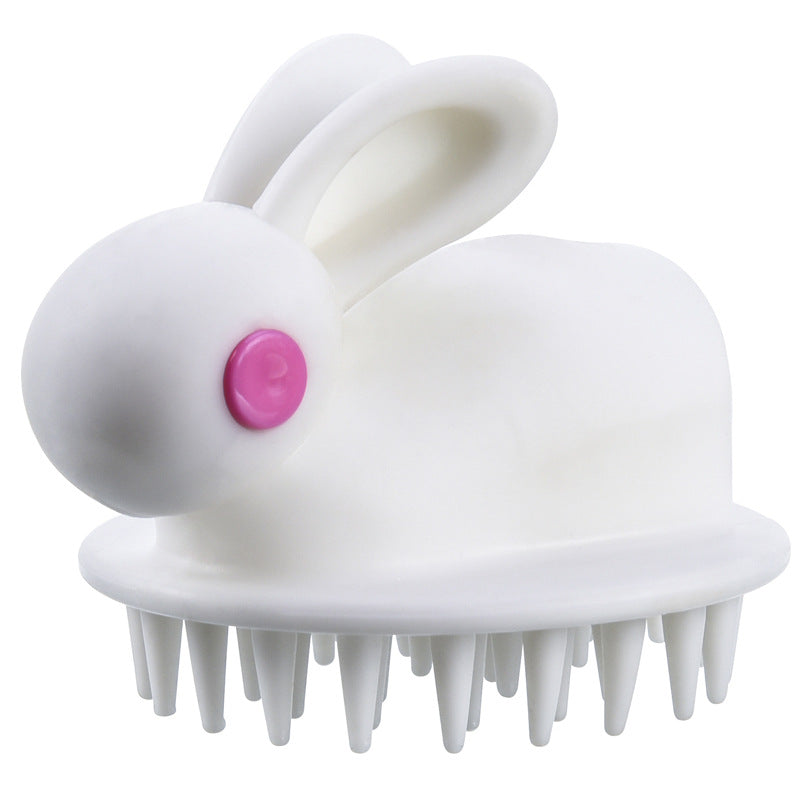 Cepillo de champú de goma suave para masaje del cuero cabelludo de niños