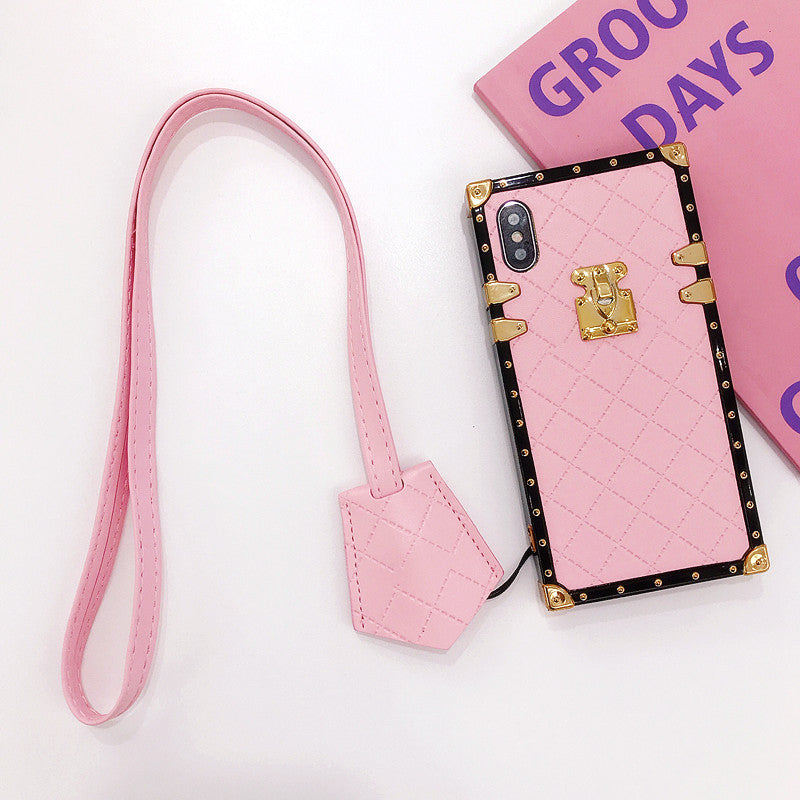 Funda de cuero con patrón de diamantes para iPhone 11 Pro Max