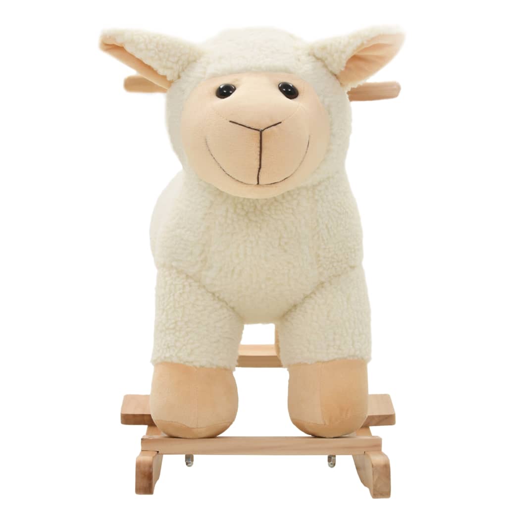 Ovejita Balancín De Peluche Blanco 78X34X58 Cm