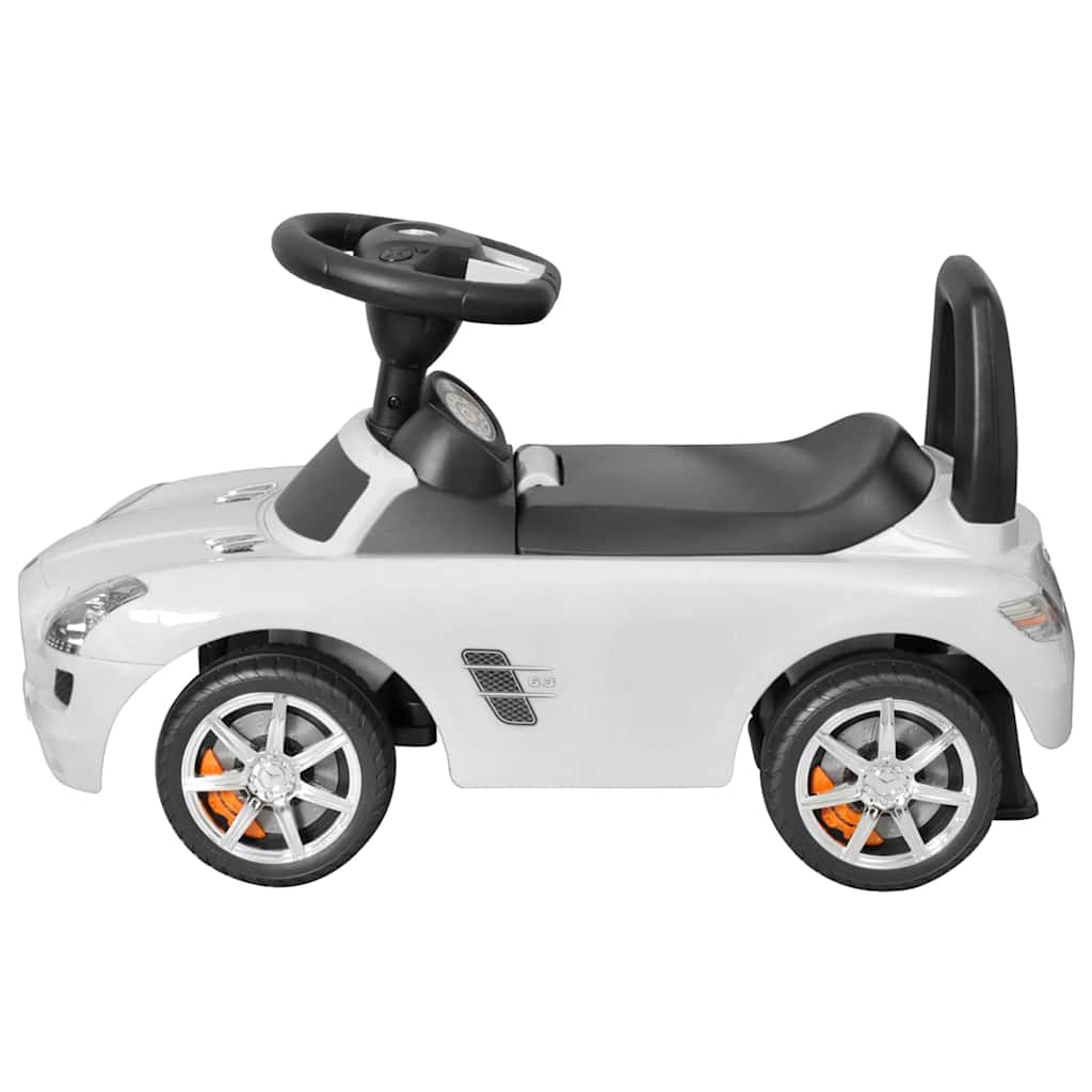 Coche De Niños Accionado Con El Pie Blanco