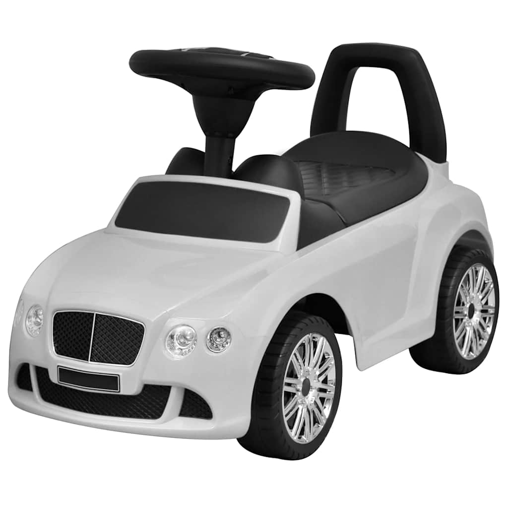 Coche De Niños Accionado Con El Pie Blanco