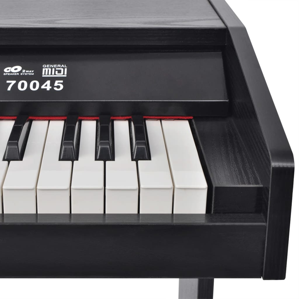 Piano Digital De 88 Teclas Con Pedales Negro Tabla Melamina