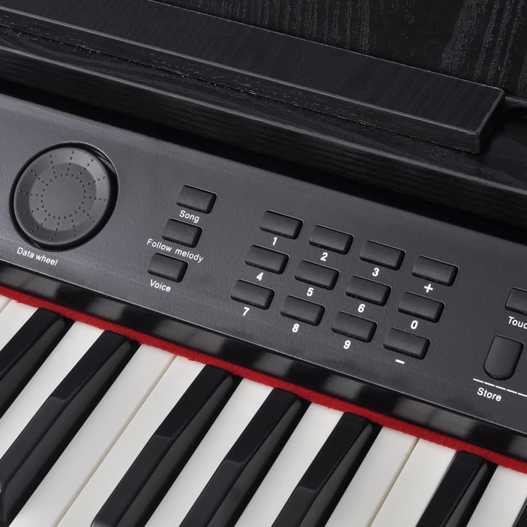 Piano Digital De 88 Teclas Con Pedales Negro Tabla Melamina