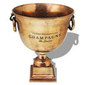 Enfriador De Champán Copa Trofeo Marrón Cobre