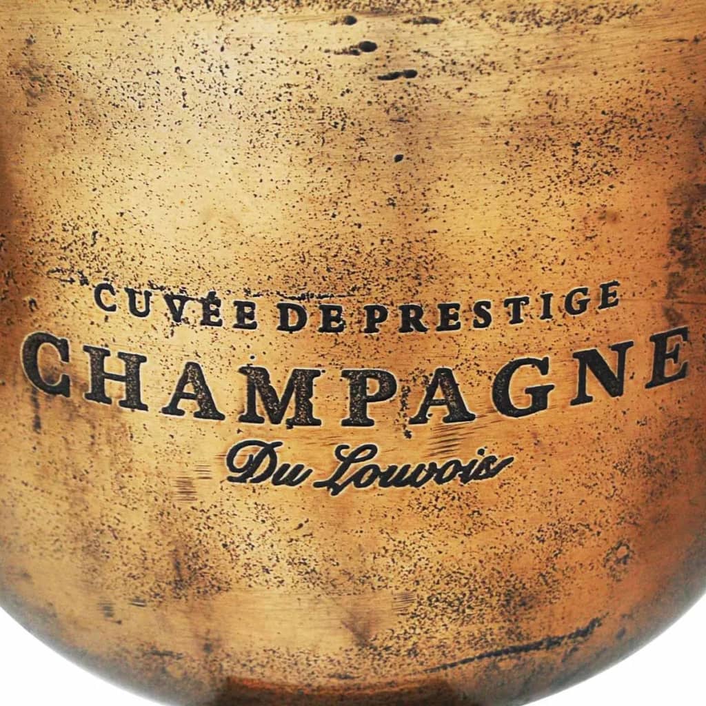 Enfriador De Champán Copa Trofeo Marrón Cobre