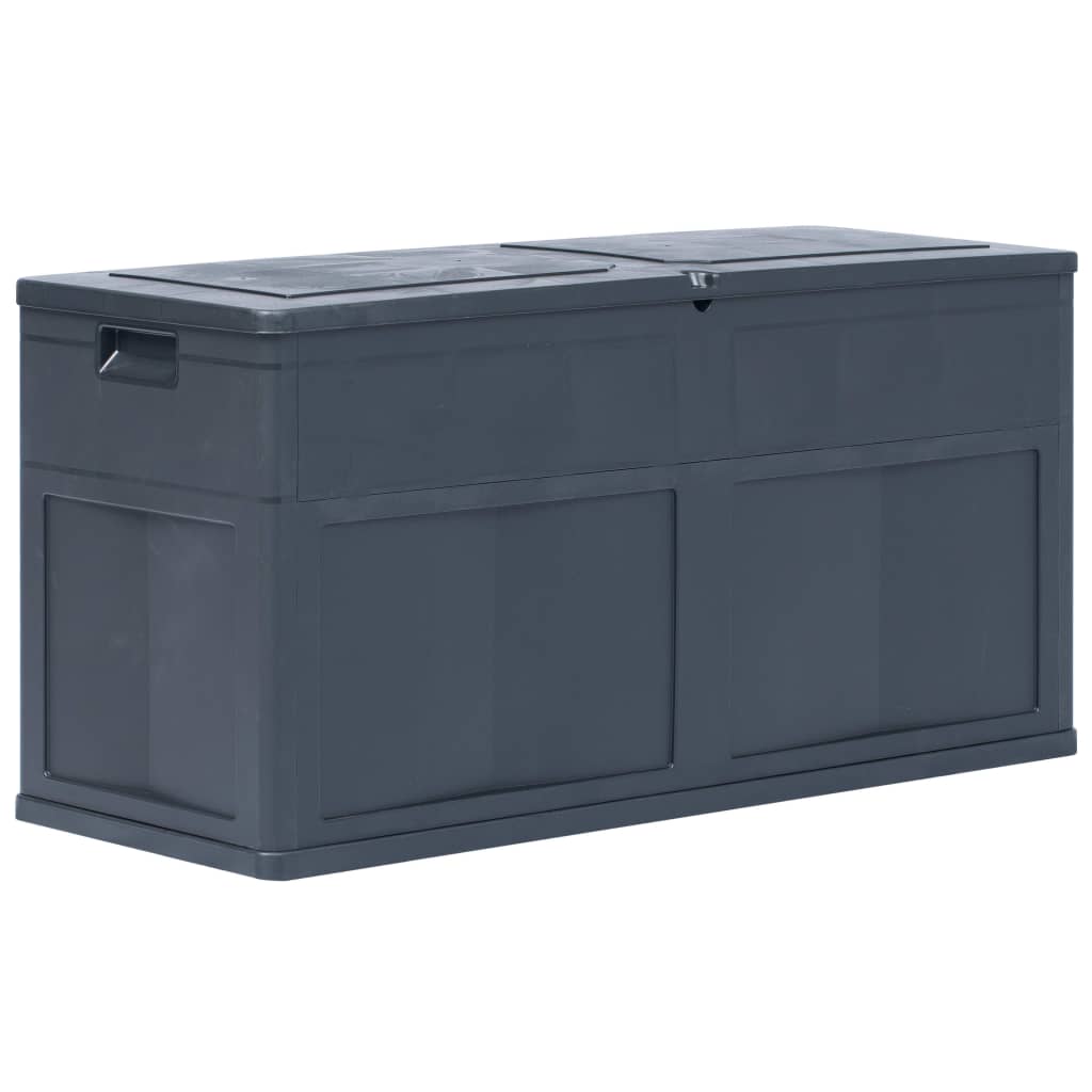 Caja De Almacenamiento De Jardín 320 L Y Negro