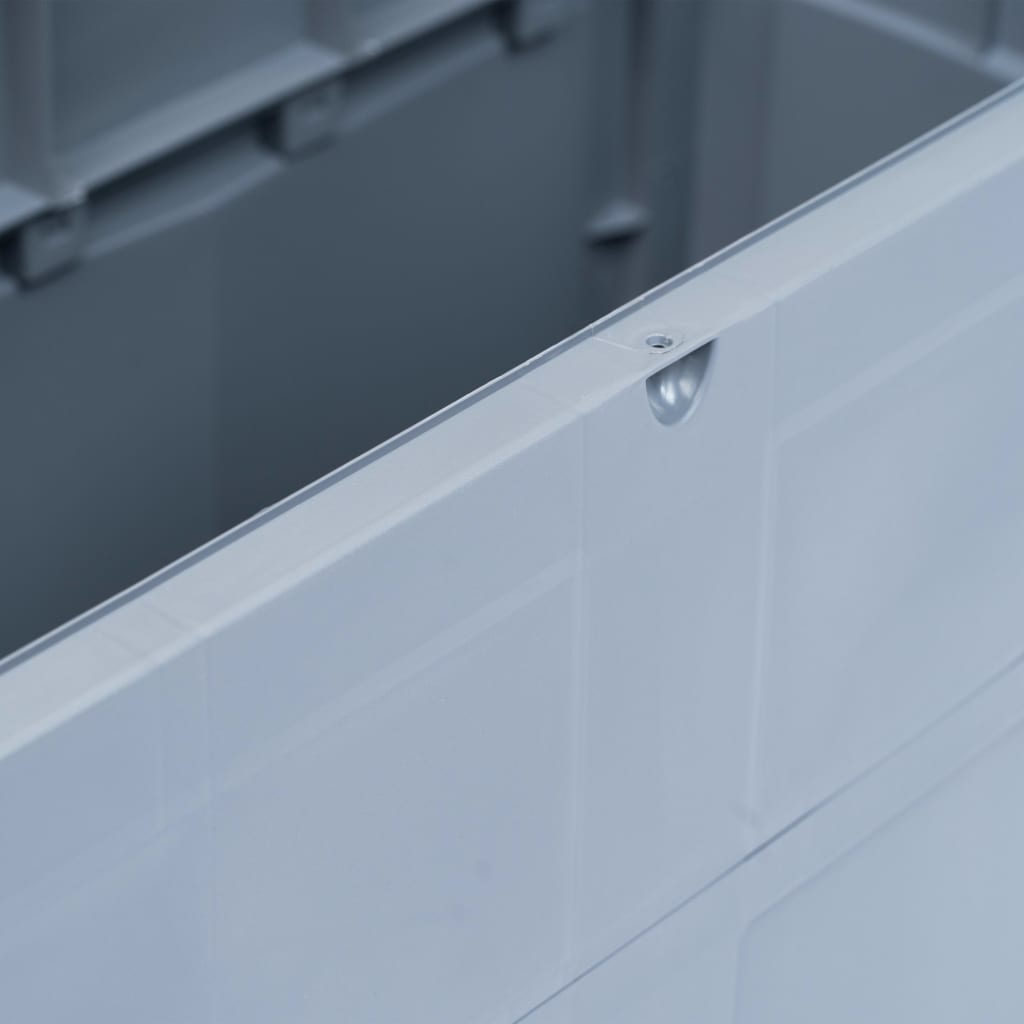 Caja De Almacenamiento De Jardín 320 L Y Negro