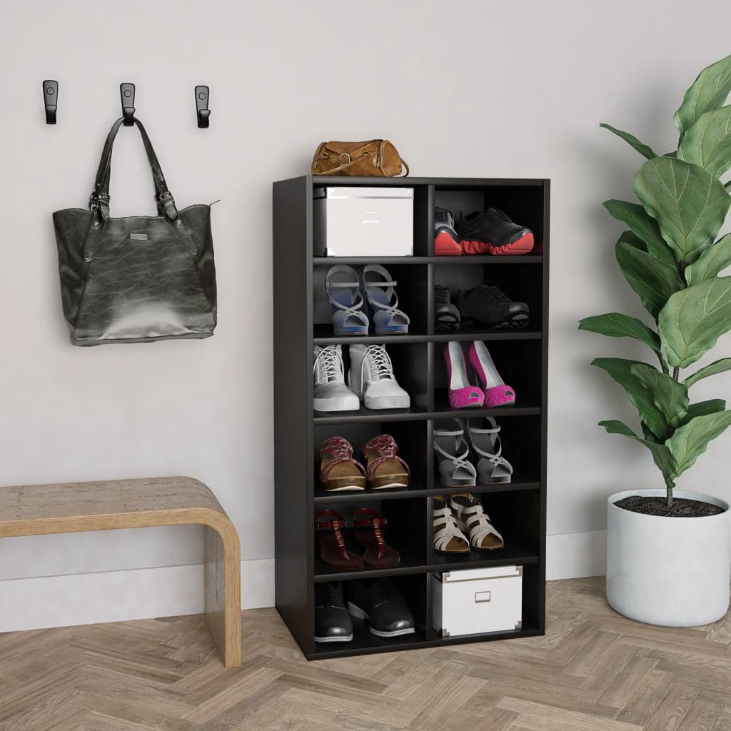 Zapatero Madera Contrachapada Madera Vieja 54X34X100Cm
