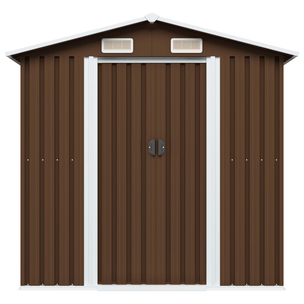 Caseta De Almacenamiento Jardín Acero 204X132X186 Cm