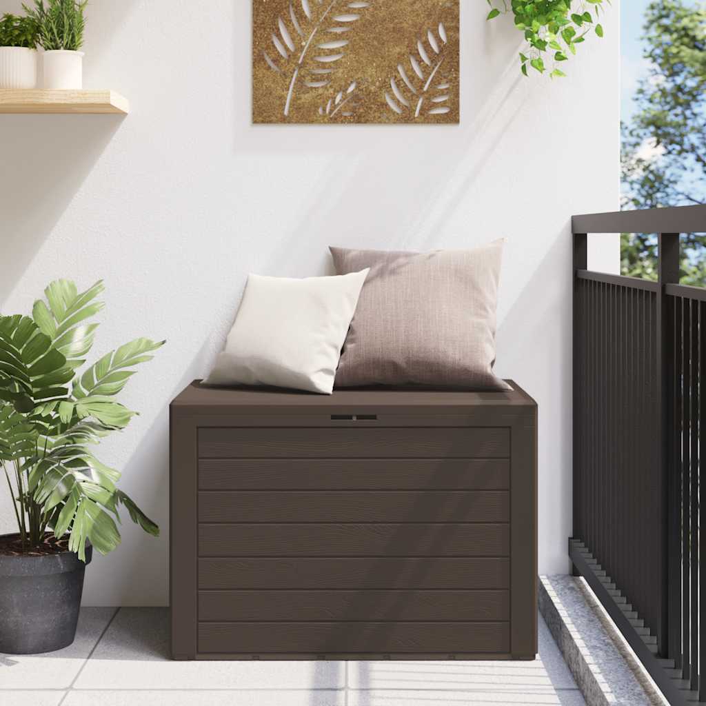 Caja De Almacenamiento De Jardín Gris 116X44X55 Cm