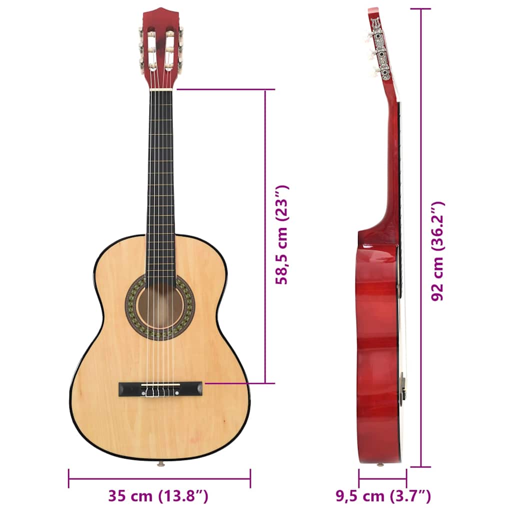 Set De Guitarra Clásica Para Principiantes 8 Pzas "