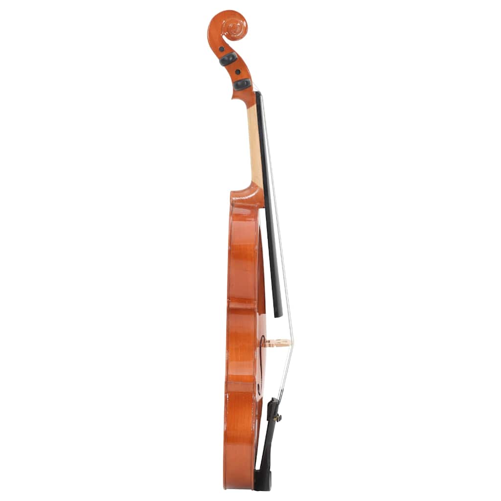 Juego Completo De Violín Con Arco Y Barbada Madera Oscura 4/4