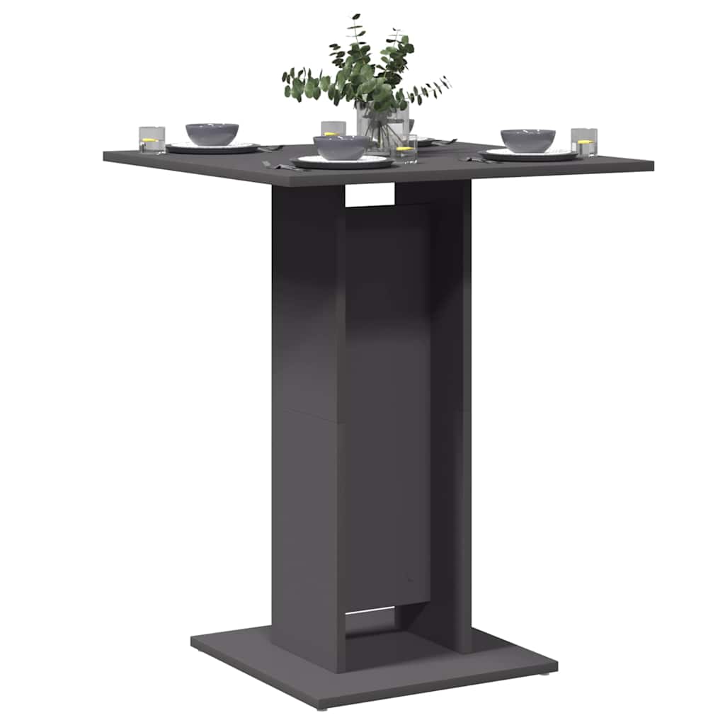 Mesa De Bistró Madera De Ingeniería 60X60X75 Cm