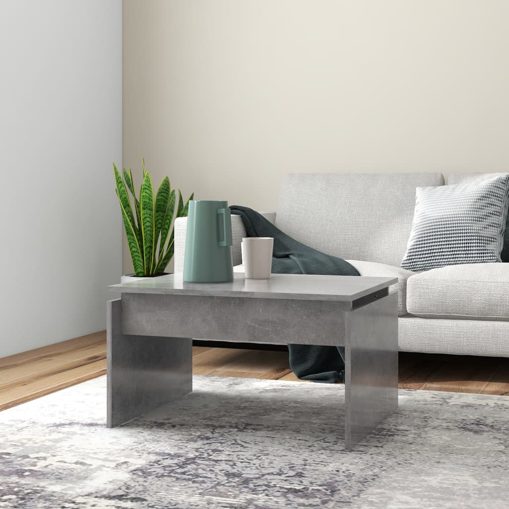 Mesa De Centro Madera Contrachapada Madera Vieja 68X50X38 Cm
