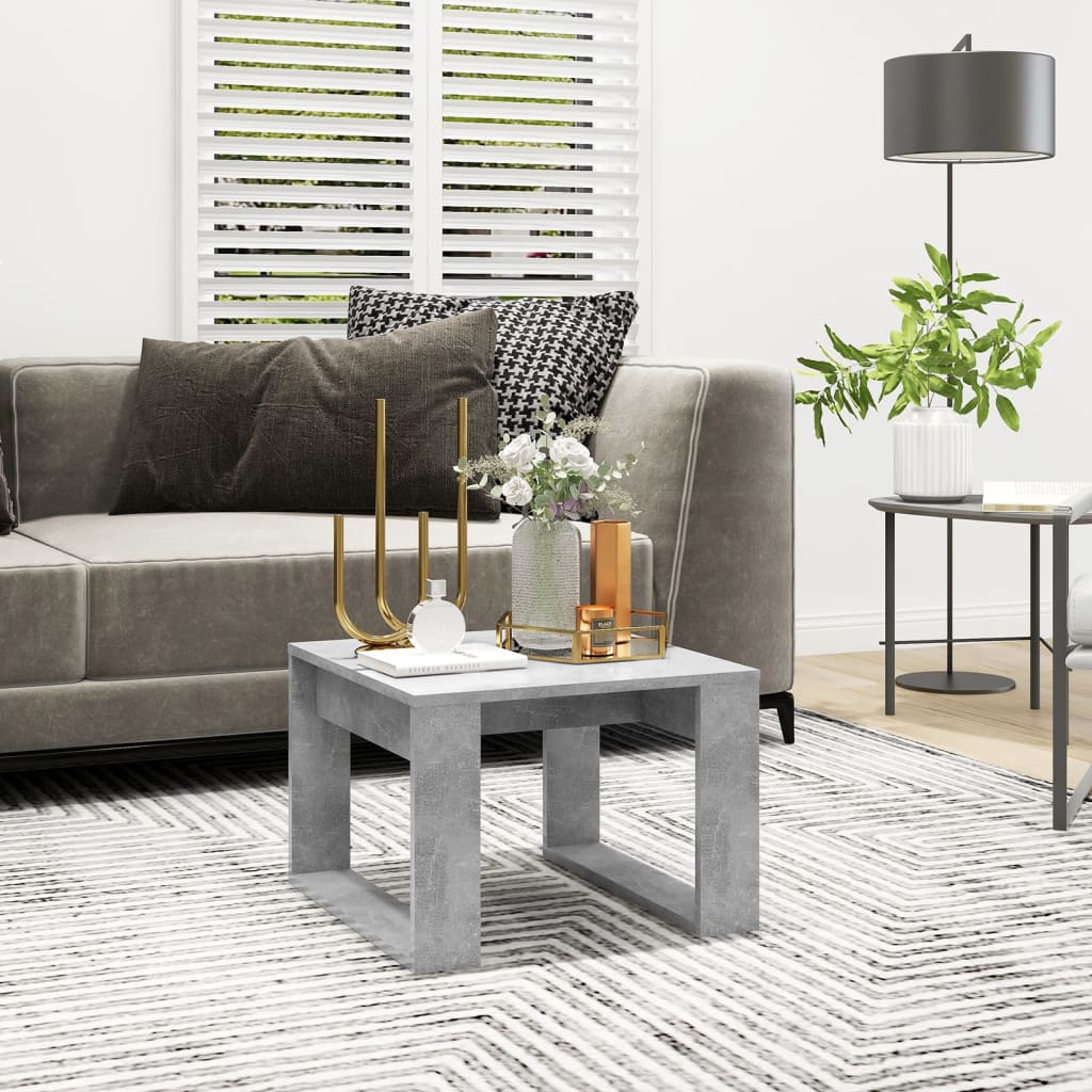 Mesa De Centro Madera De Ingeniería Envejecida 100X100X35 Cm