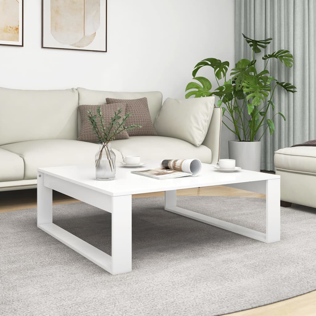 Mesa De Centro Madera De Ingeniería Envejecida 100X100X35 Cm
