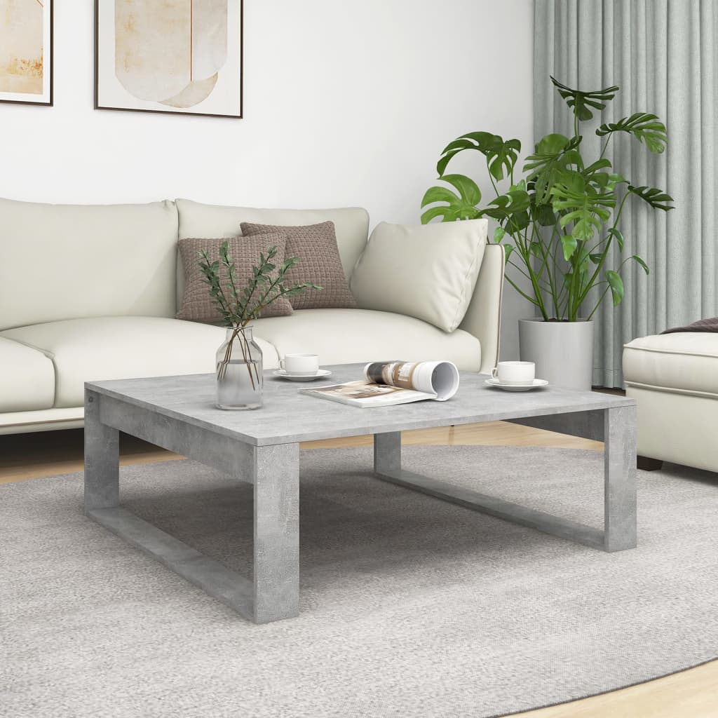 Mesa De Centro Madera De Ingeniería Envejecida 100X100X35 Cm