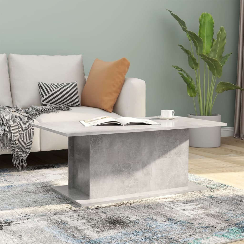 Mesa De Centro Madera Ingeniería Envejecida 102X55,5X40 Cm