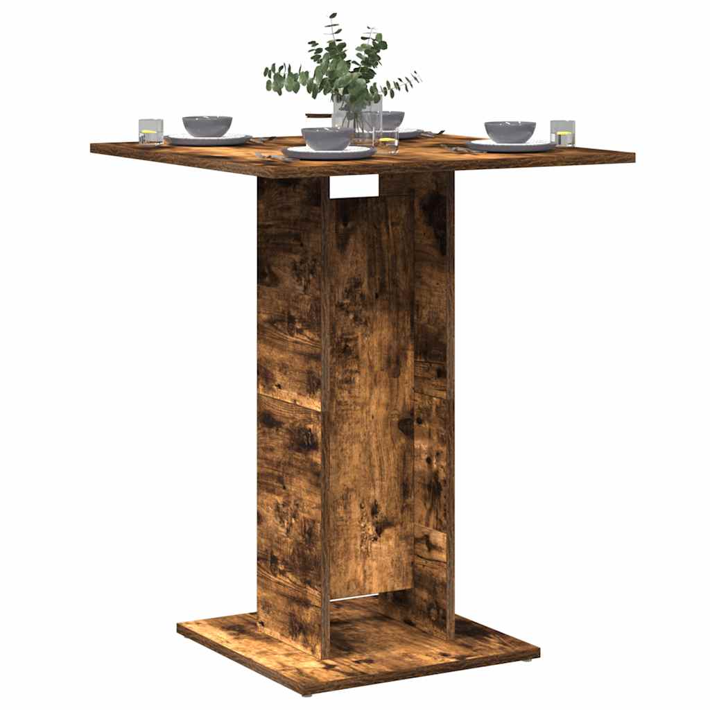 Mesa De Bistró Madera De Ingeniería 60X60X75 Cm