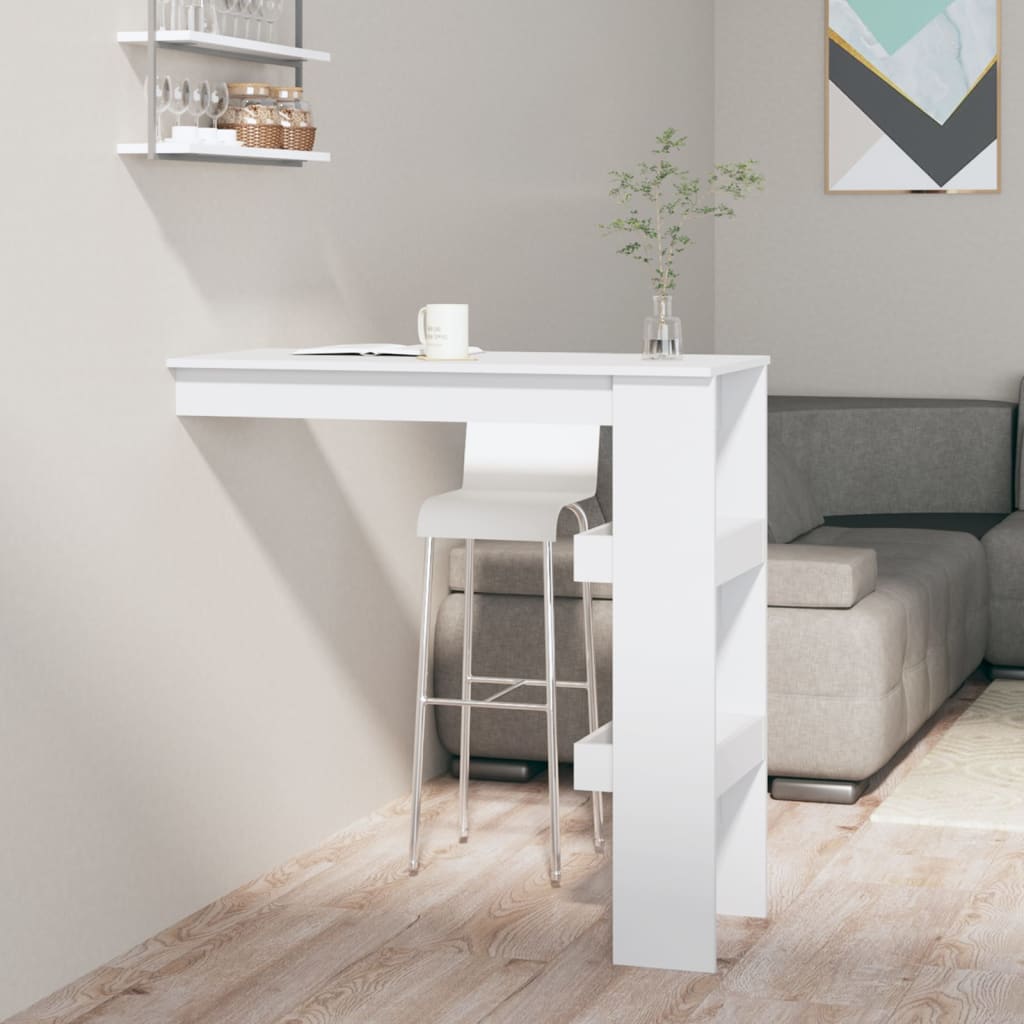 Mesa De Bar De Pared Madera Contrachapada Envejecida