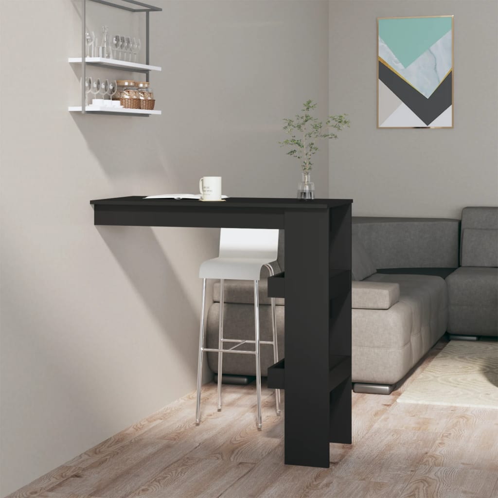 Mesa De Bar De Pared Madera Contrachapada Envejecida