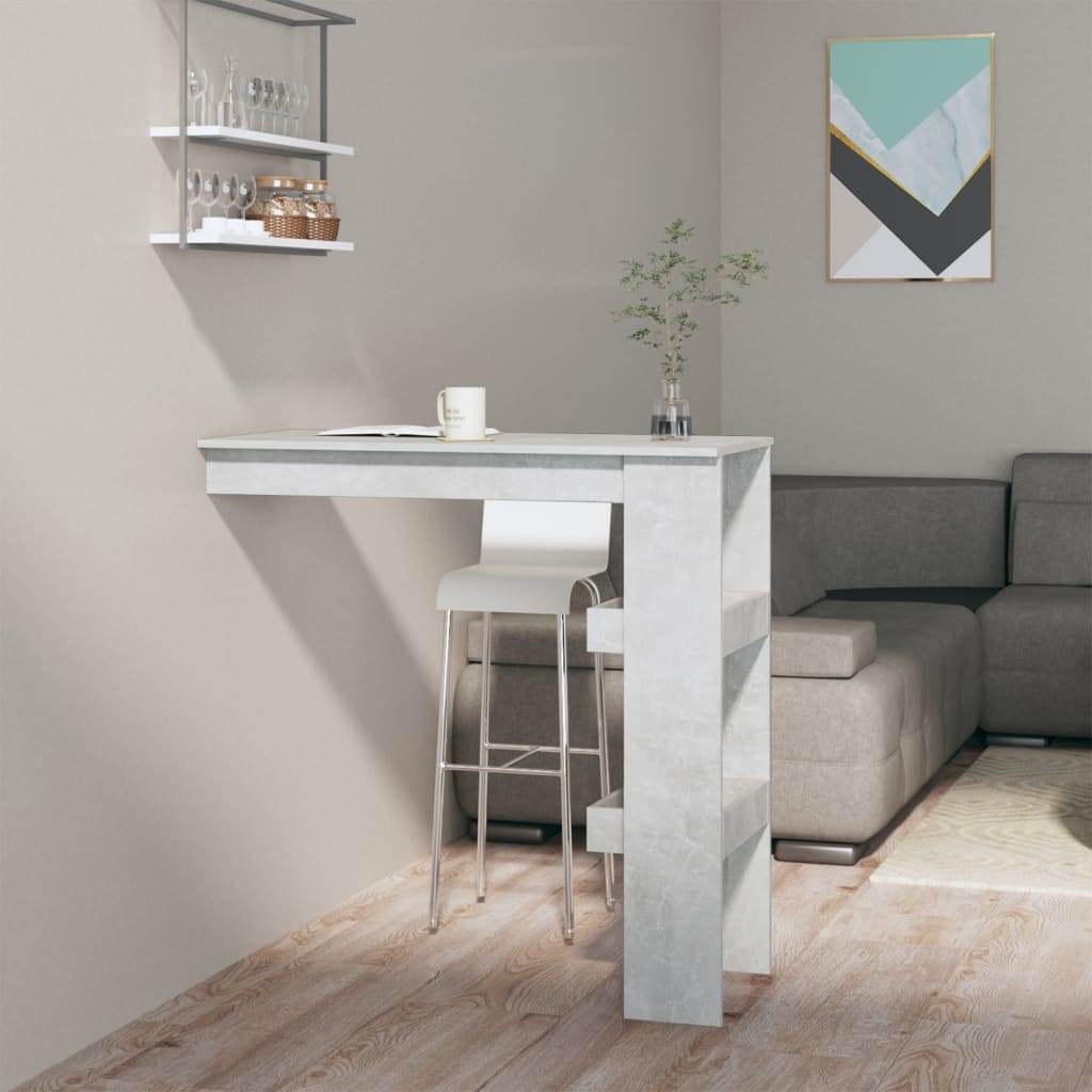 Mesa De Bar De Pared Madera Contrachapada Envejecida