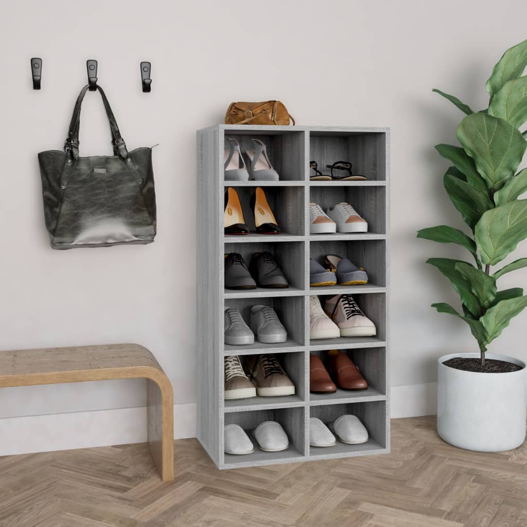 Zapatero Madera Contrachapada Madera Vieja 54X34X100Cm