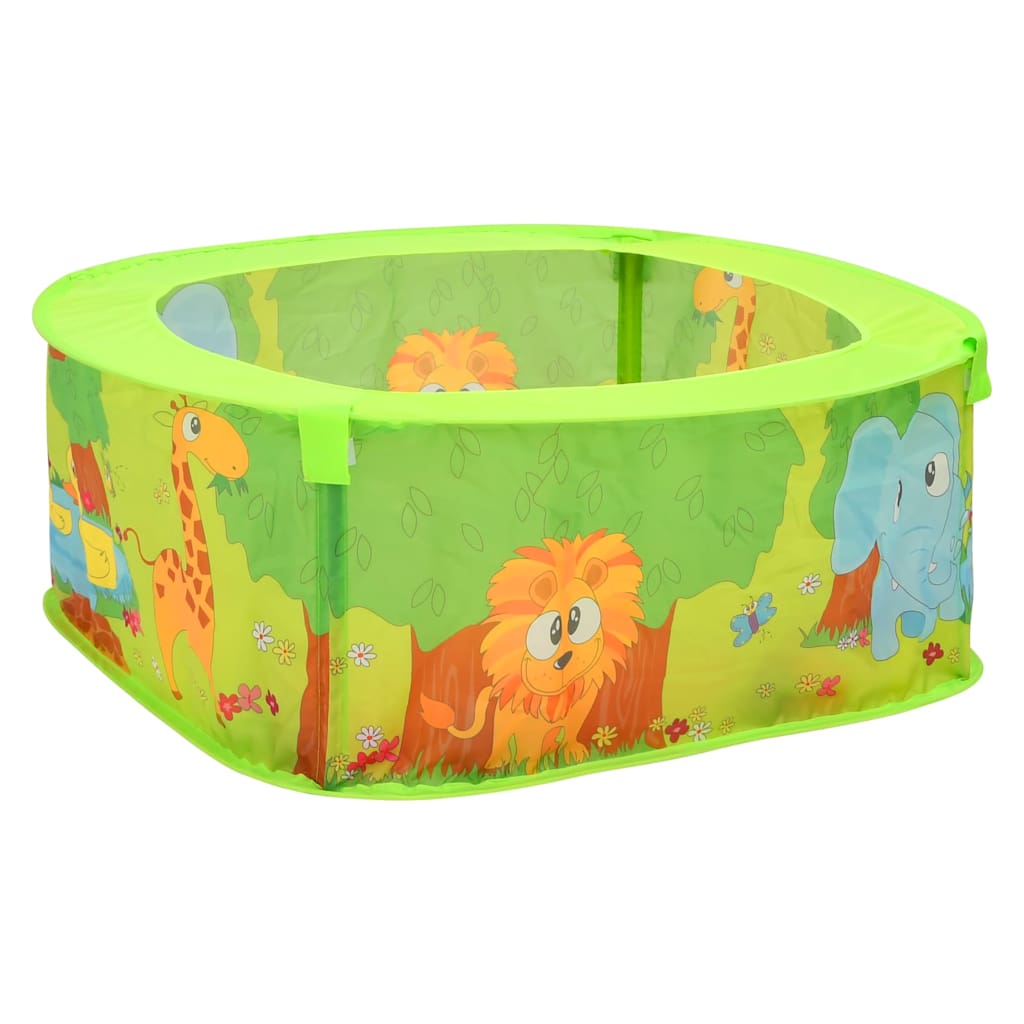 Piscina De Bolas Para Niños Con 300 Bolas 75X75X32 Cm