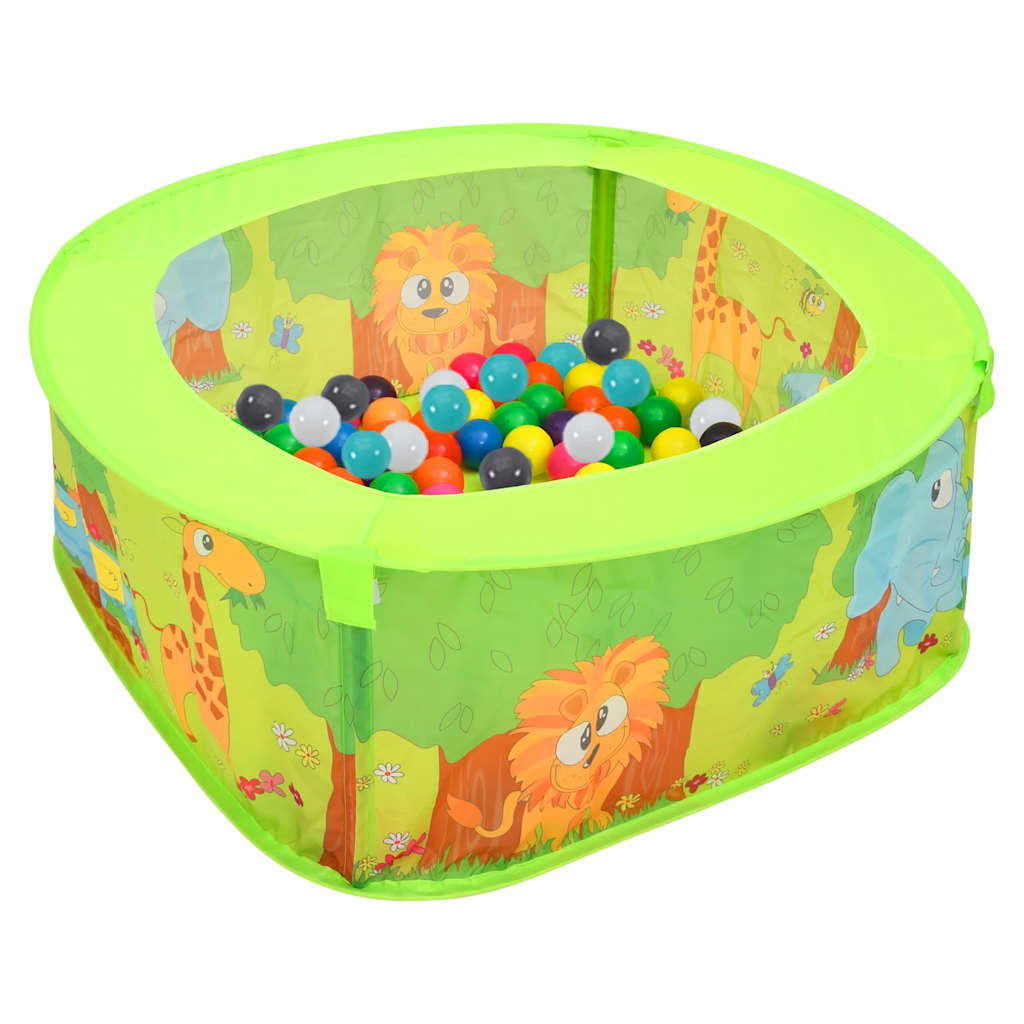 Piscina De Bolas Para Niños Con 300 Bolas 75X75X32 Cm