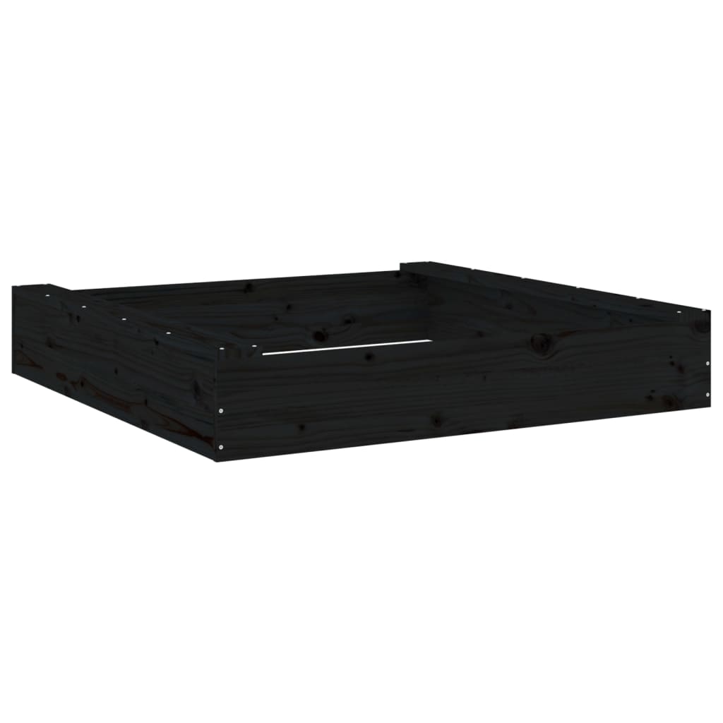 Arenero Con Asientos Cuadrado Madera Maciza De