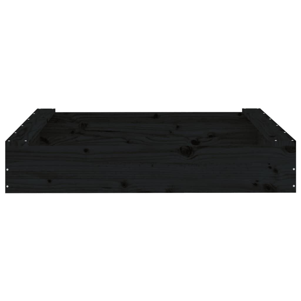 Arenero Con Asientos Cuadrado Madera Maciza De
