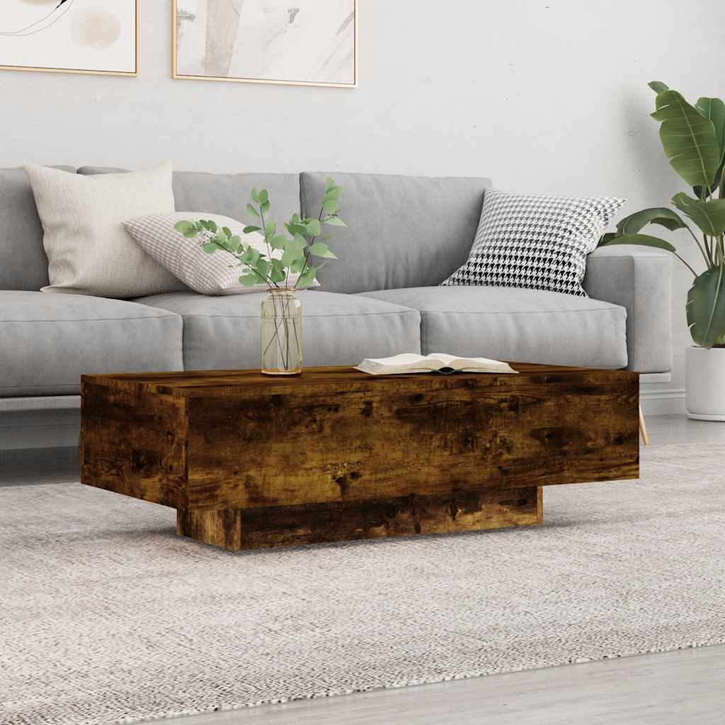Mesa De Centro Madera De Ingeniería Envejecida 100X49,5X31 Cm