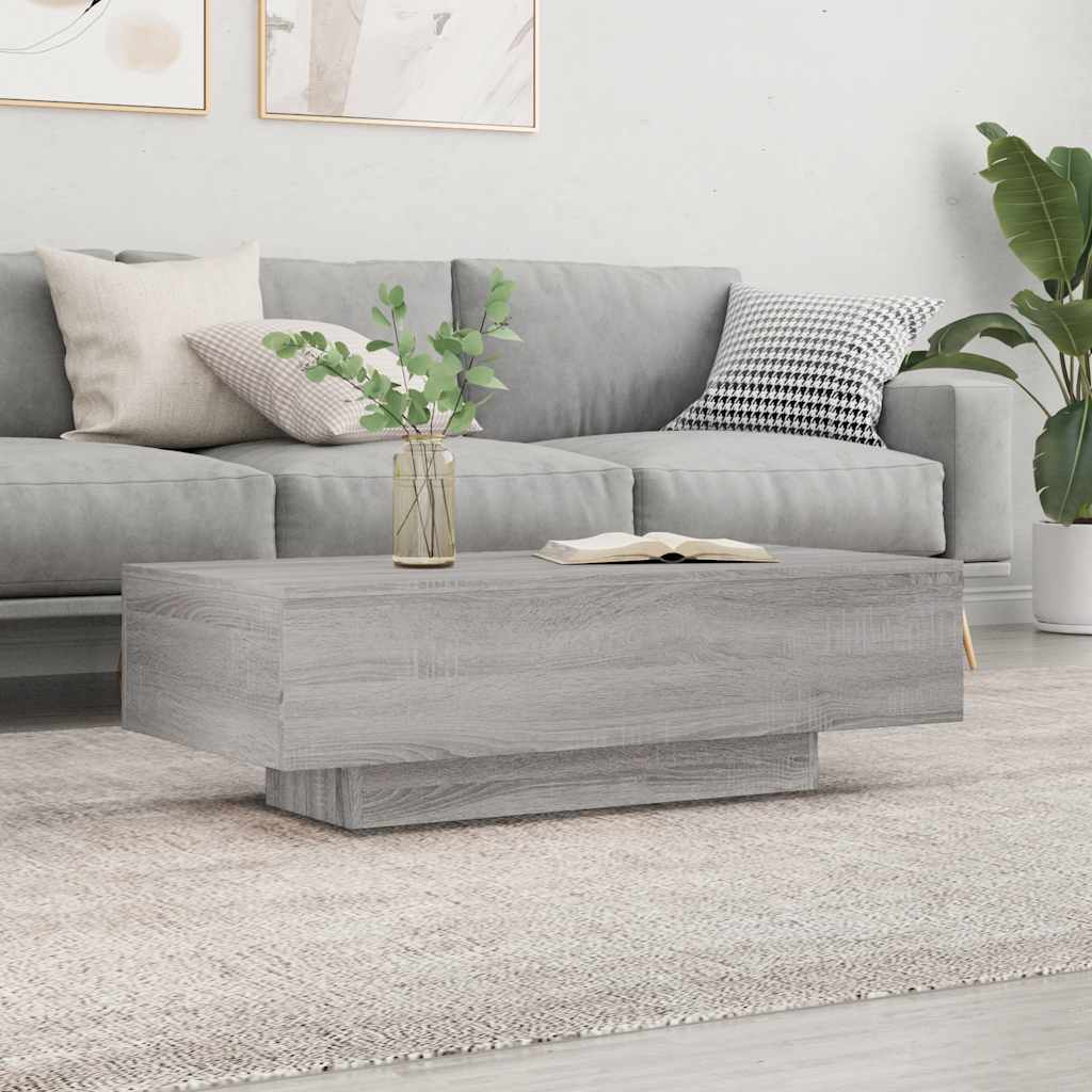 Mesa De Centro Madera De Ingeniería Envejecida 100X49,5X31 Cm