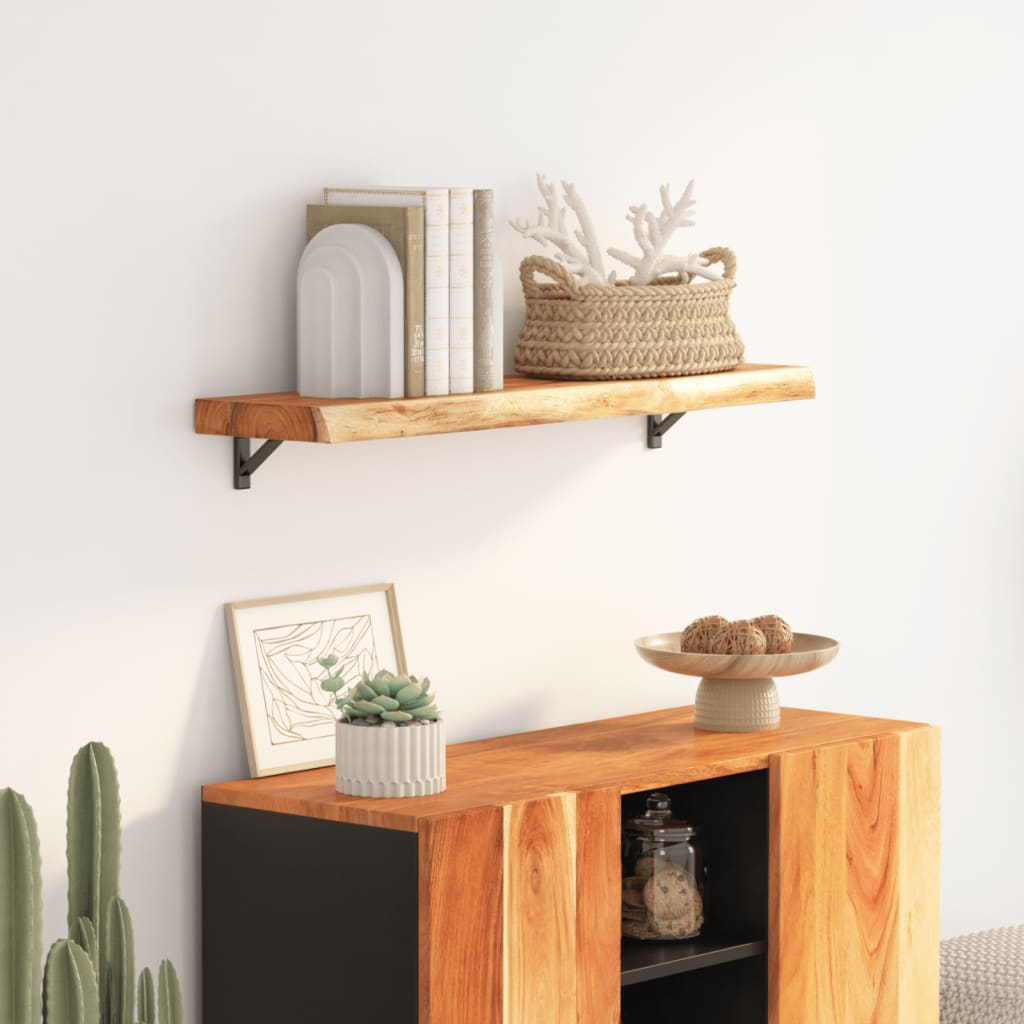 Tablero De Mesa Borde Madera Maciza Mango 100X30X2,5 Cm
