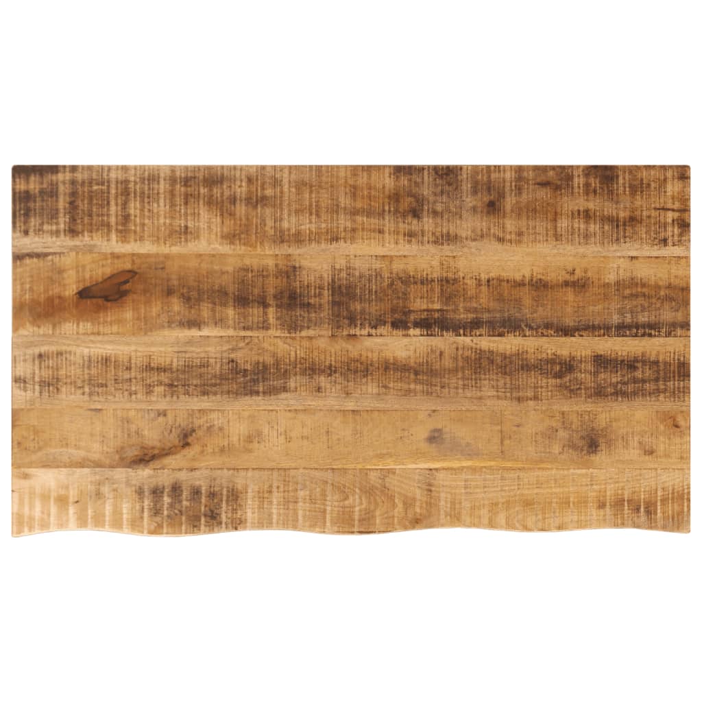 Tablero De Mesa Borde Madera Maciza Mango 100X30X2,5 Cm