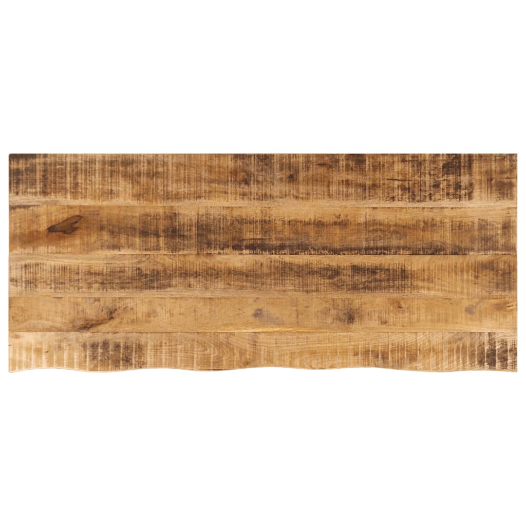 Tablero De Mesa Borde Madera Maciza Mango 100X30X2,5 Cm
