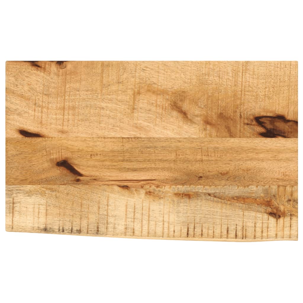 Tablero De Mesa Borde Madera Maciza Mango 100X30X2,5 Cm
