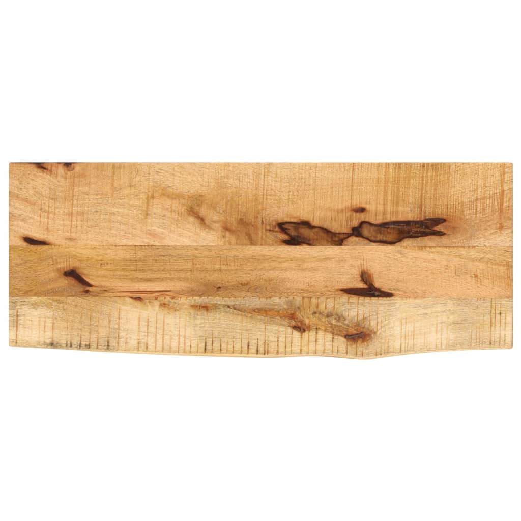 Tablero De Mesa Borde Madera Maciza Mango 100X30X2,5 Cm