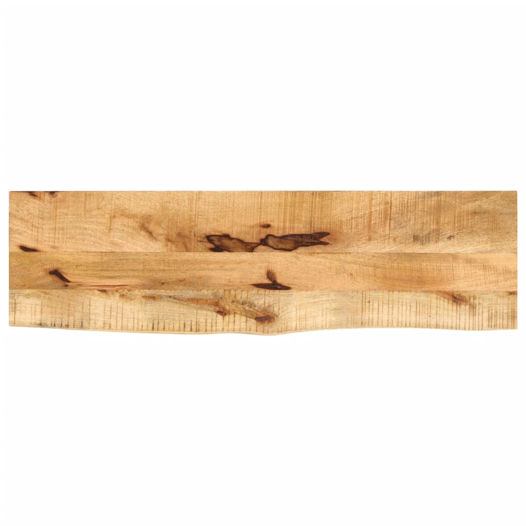 Tablero De Mesa Borde Madera Maciza Mango 100X30X2,5 Cm