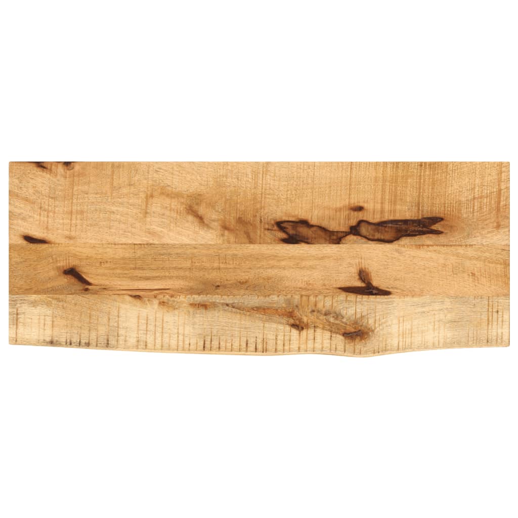 Tablero De Mesa Borde Madera Maciza Mango 100X30X2,5 Cm