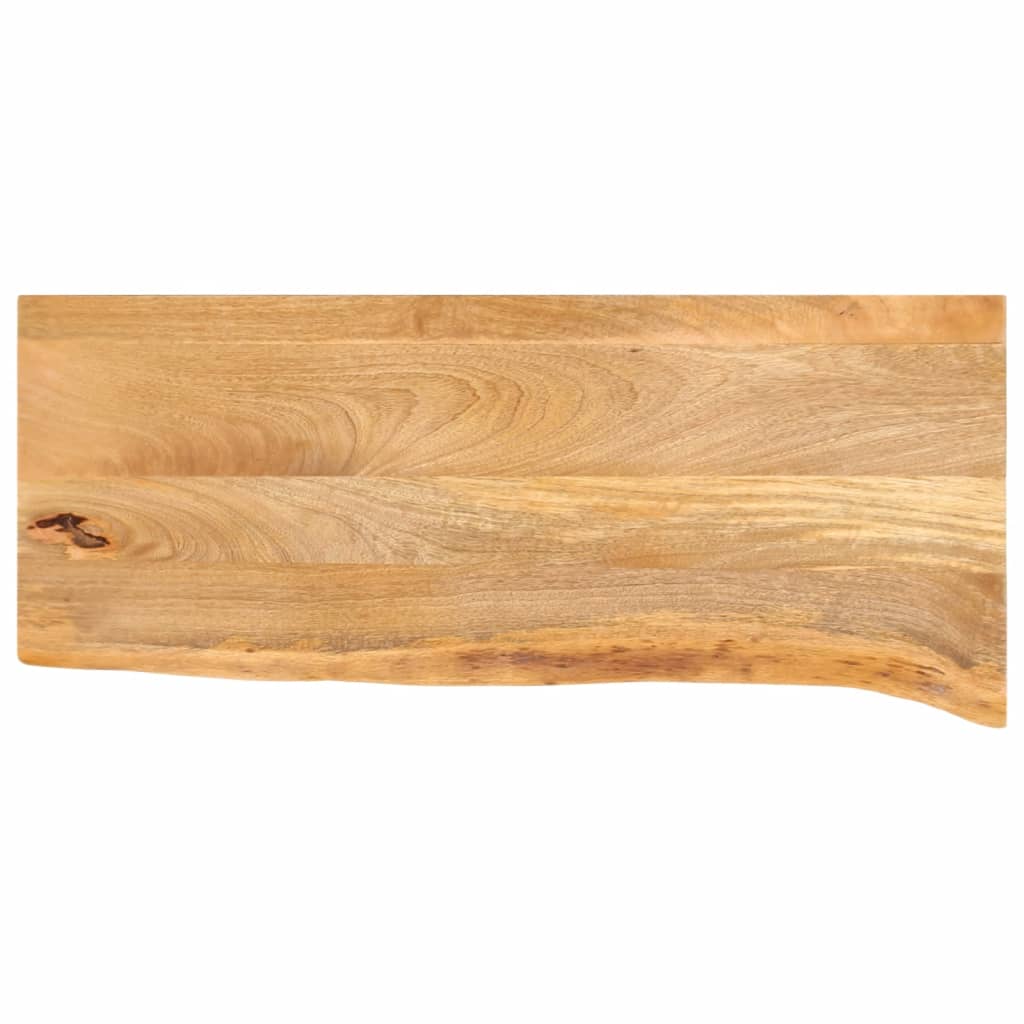 Tablero De Mesa Borde Madera Maciza Mango 100X30X2,5 Cm