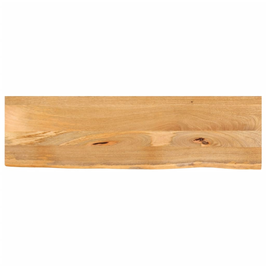 Tablero De Mesa Borde Madera Maciza Mango 100X30X2,5 Cm