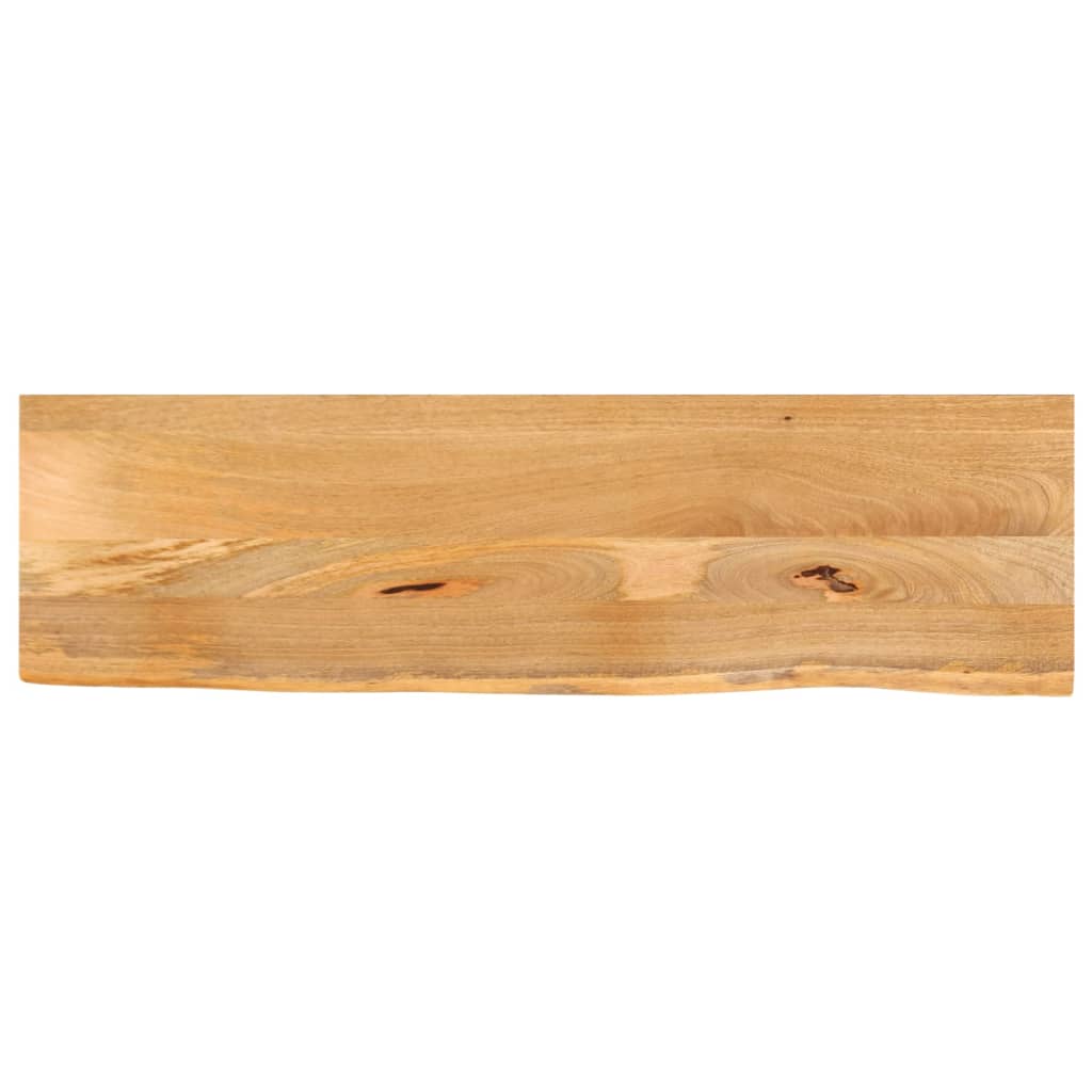 Tablero De Mesa Borde Madera Maciza Mango 100X30X2,5 Cm