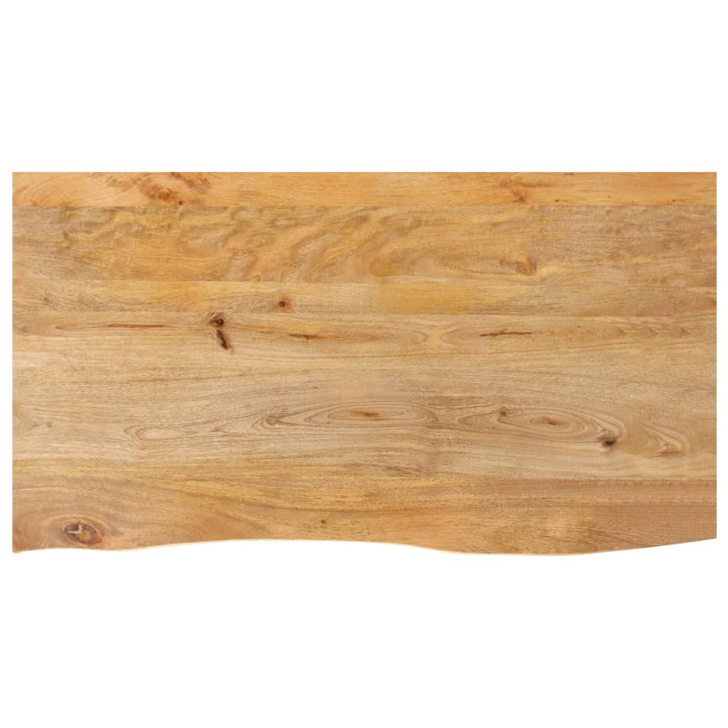 Tablero De Mesa Borde Madera Maciza Mango 100X30X2,5 Cm
