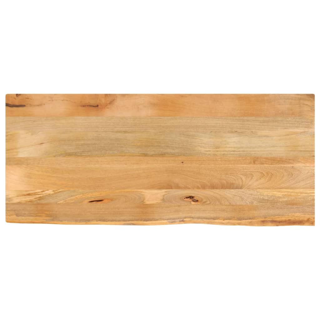 Tablero De Mesa Borde Madera Maciza Mango 100X30X2,5 Cm