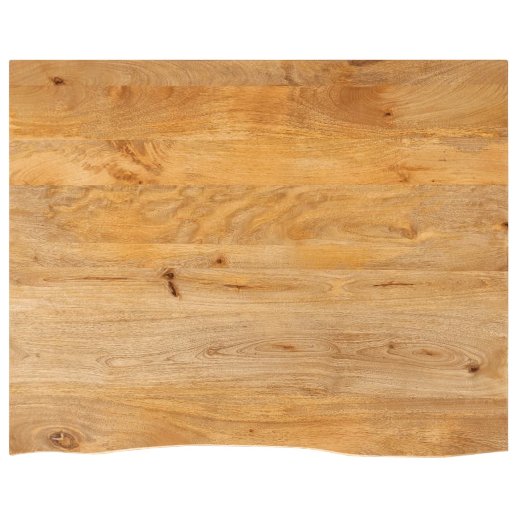 Tablero De Mesa Borde Madera Maciza Mango 100X30X2,5 Cm