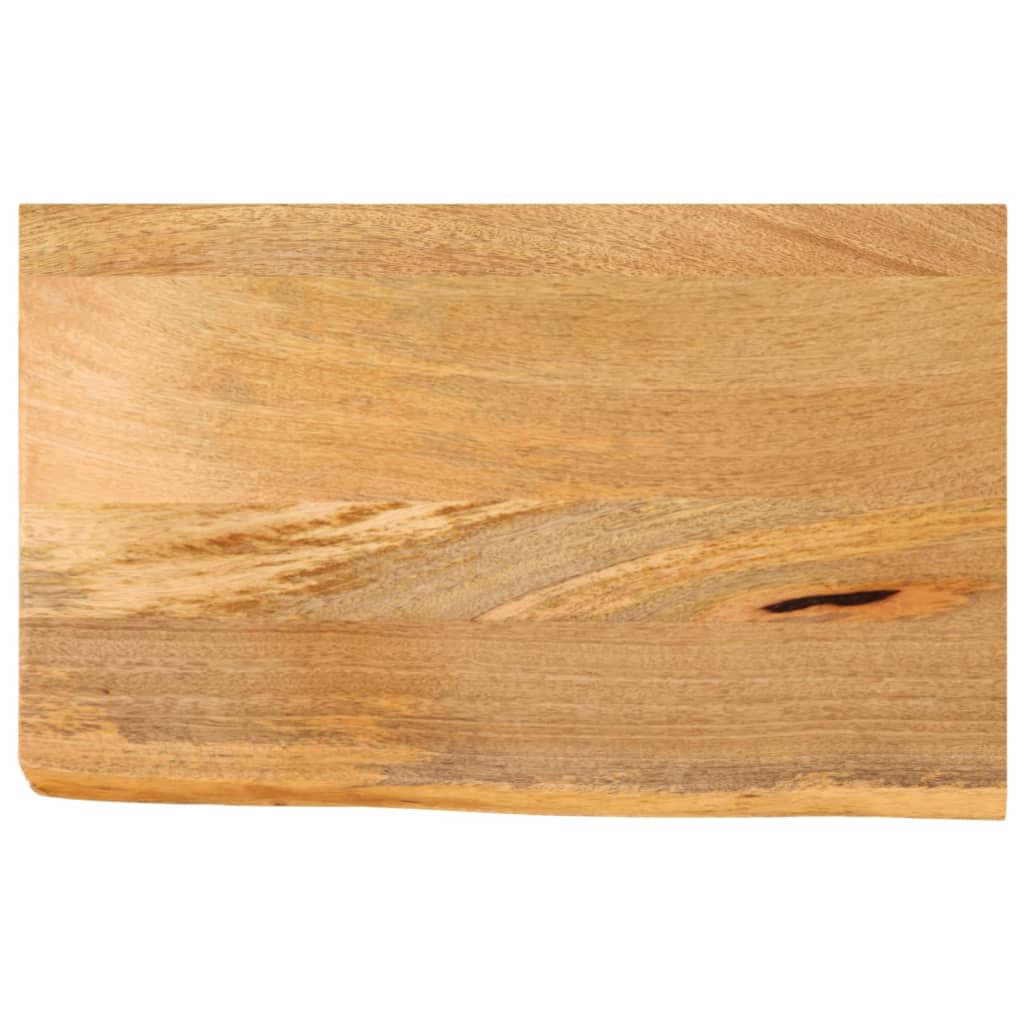 Tablero De Mesa Borde Madera Maciza Mango 100X30X2,5 Cm