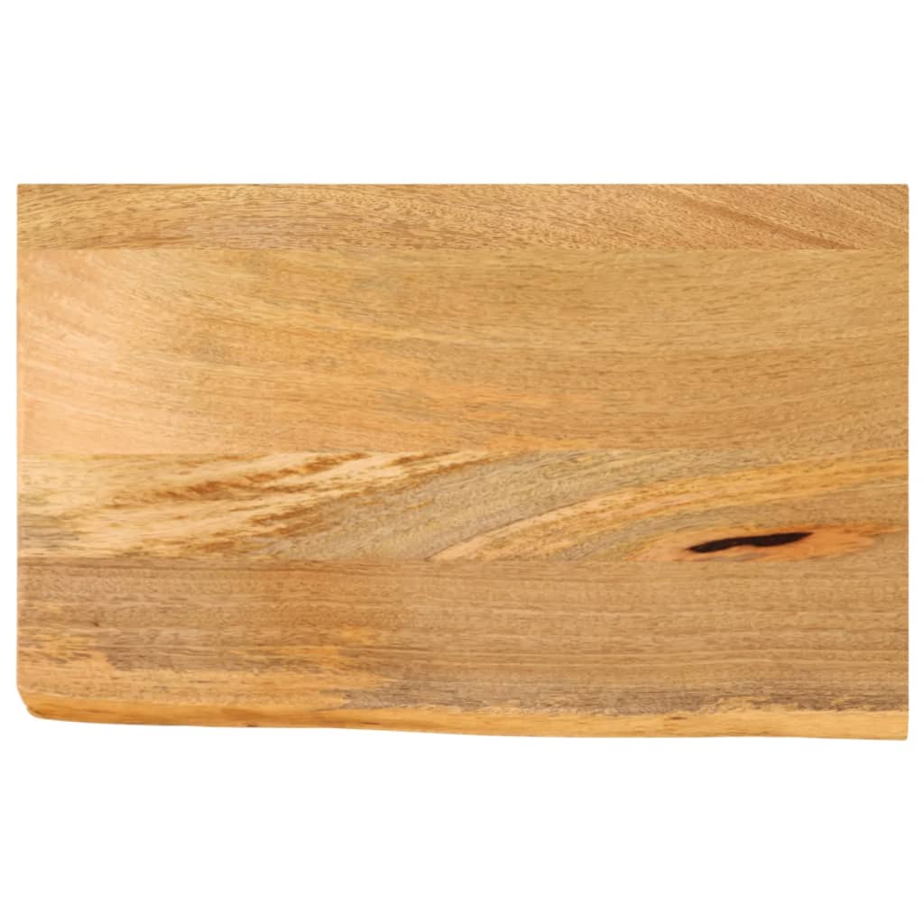Tablero De Mesa Borde Madera Maciza Mango 100X30X2,5 Cm