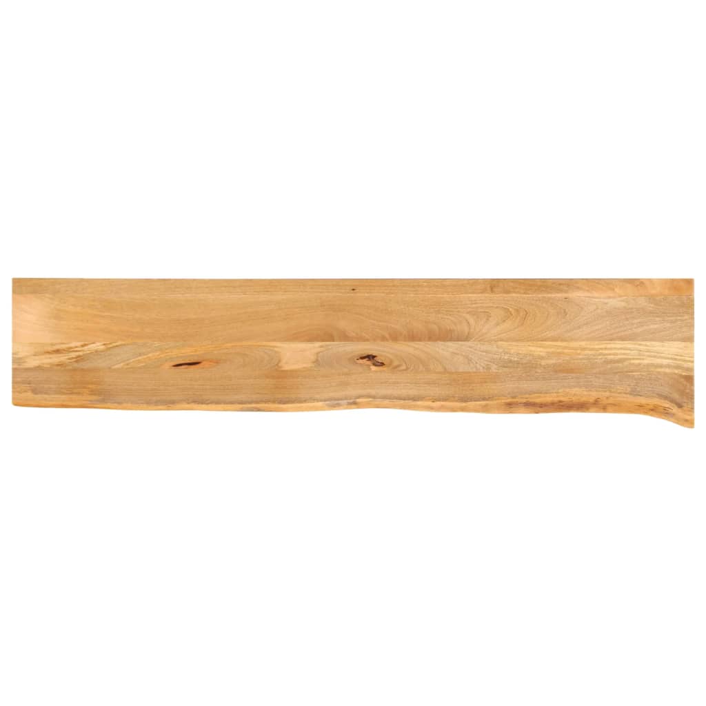 Tablero De Mesa Borde Madera Maciza Mango 100X30X2,5 Cm