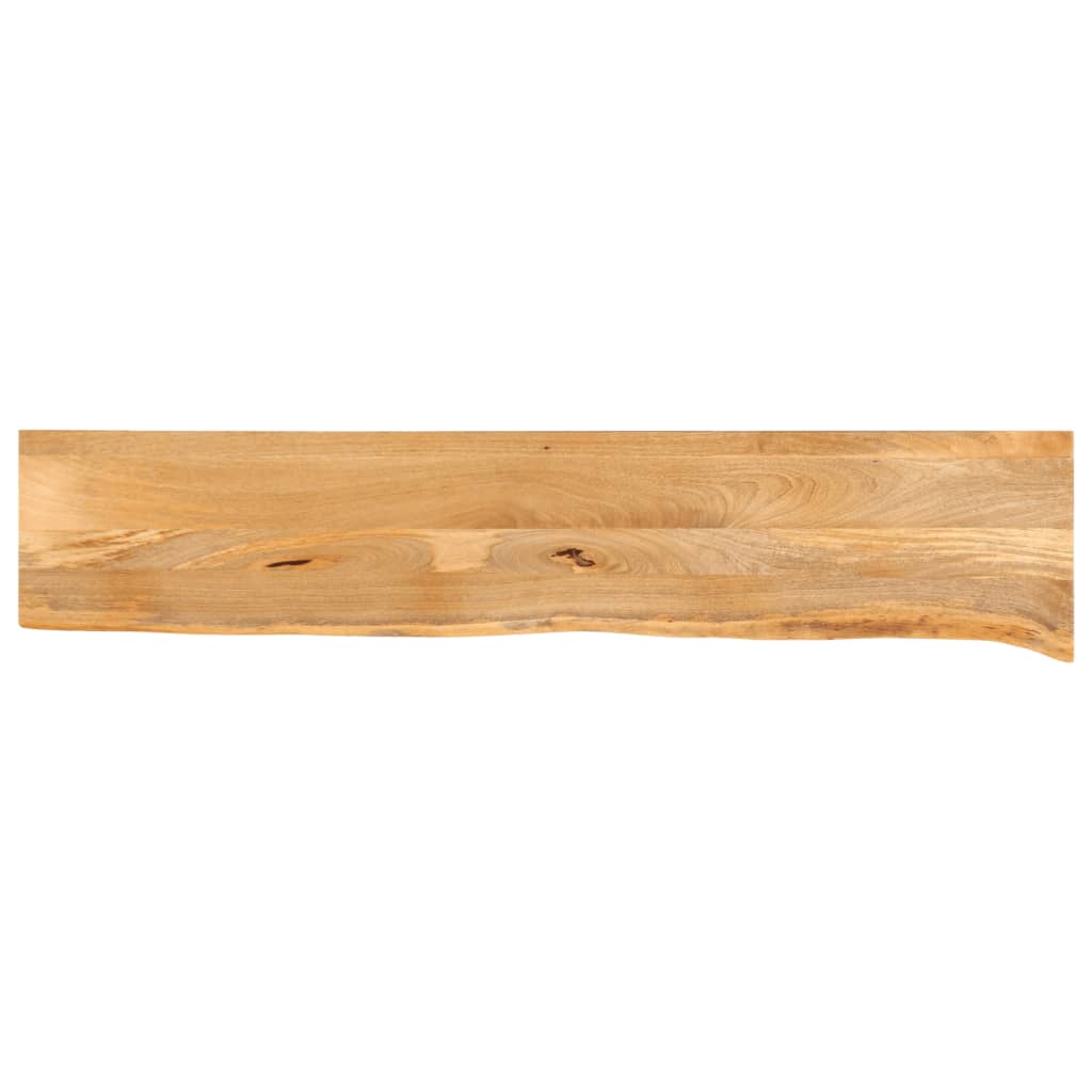 Tablero De Mesa Borde Madera Maciza Mango 100X30X2,5 Cm